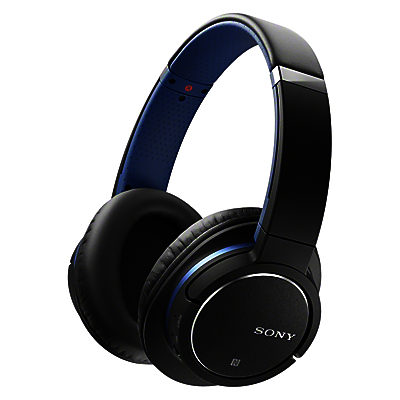 Sony MDR-ZX770BN Noise Cancelling Bluetooth Over-Ear Headphones with Mic/Remote Blue